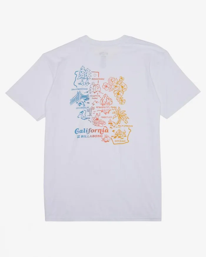Billabong Handkie California Short Sleeve TShirt White Mens TShirts Billabong Handkie California Short Sleeve TShirt White Mens TShirts