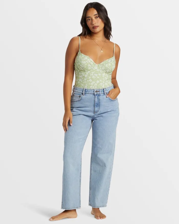 Billabong High Tides StraightLeg Denim Pant Indigo Rinse Womens Jeans and Pants Billabong High Tides StraightLeg Denim Pant Indigo Rinse Womens Jeans and Pants