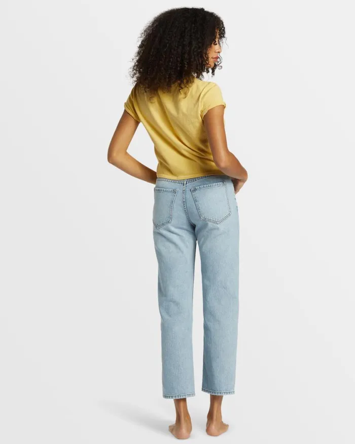 Billabong High Tides StraightLeg Denim Pant Indigo Rinse Womens Jeans and Pants Billabong High Tides StraightLeg Denim Pant Indigo Rinse Womens Jeans and Pants