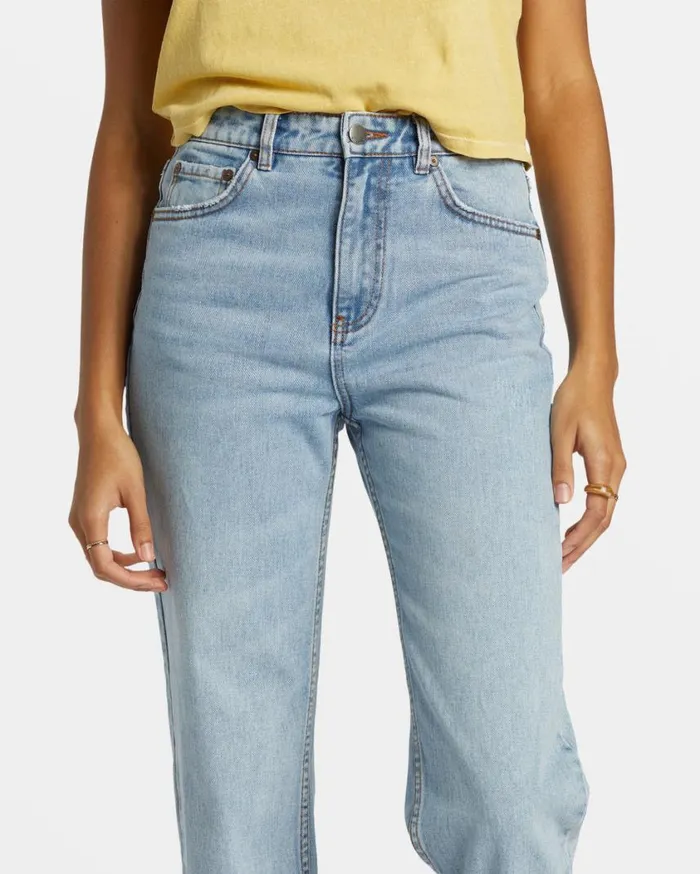 Billabong High Tides StraightLeg Denim Pant Indigo Rinse Womens Jeans and Pants Billabong High Tides StraightLeg Denim Pant Indigo Rinse Womens Jeans and Pants