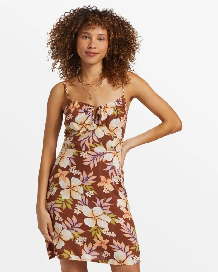 Billabong Island Calling Mini Dress Toasted Coconut Womens Dresses Billabong Island Calling Mini Dress Toasted Coconut Womens Dresses