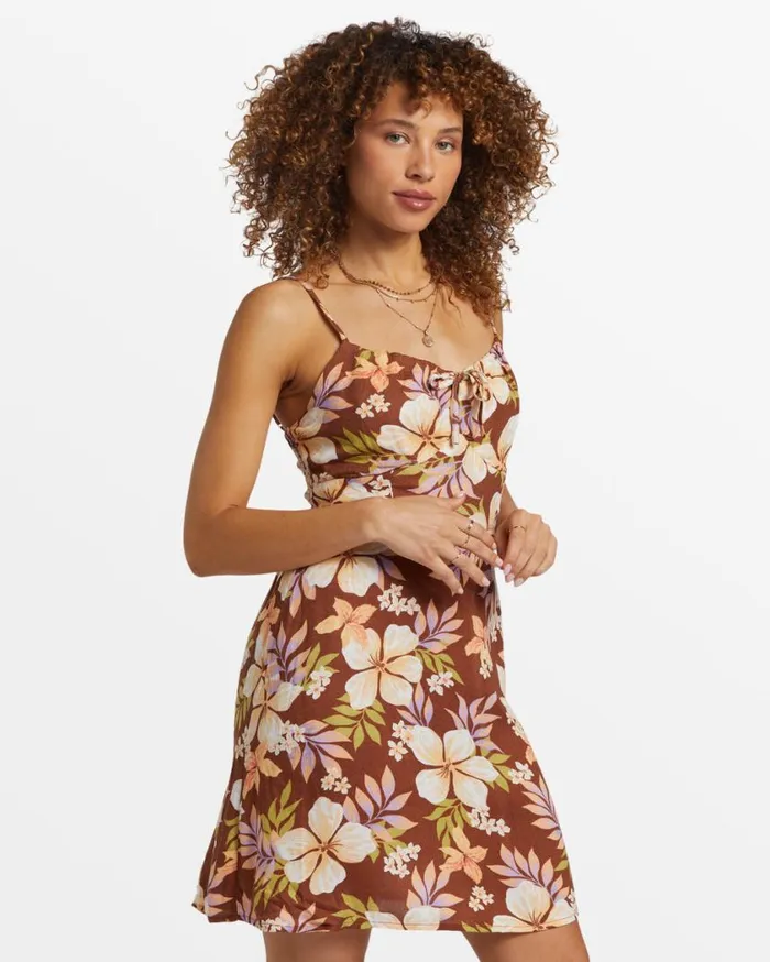 Billabong Island Calling Mini Dress Toasted Coconut Womens Dresses Billabong Island Calling Mini Dress Toasted Coconut Womens Dresses