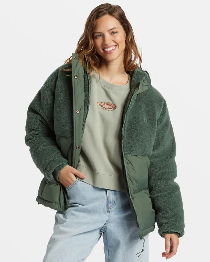Billabong Love Trip Puffer Jacket Treehugger Womens Jackets