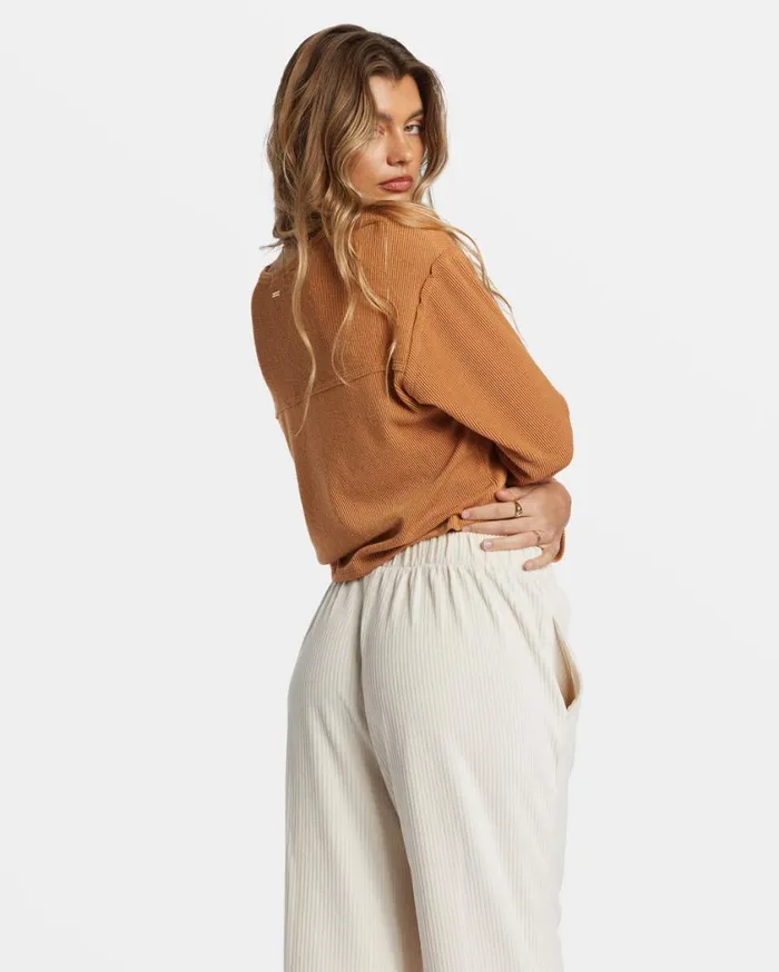 Billabong Mai Tai Knit Top Sandalwood Womens Tops Billabong Mai Tai Knit Top Sandalwood Womens Tops