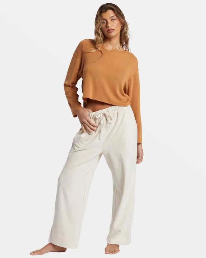 Billabong Mai Tai Knit Top Sandalwood Womens Tops Billabong Mai Tai Knit Top Sandalwood Womens Tops