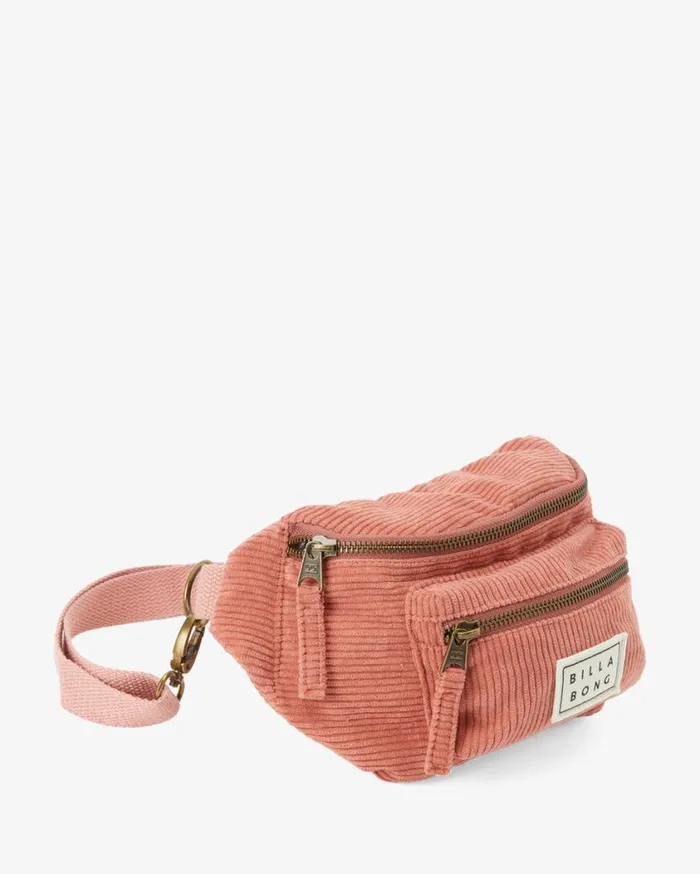 Billabong On My Bum Waist Pack Rose Dawn Womens Beach Accessories Billabong On My Bum Waist Pack Rose Dawn Womens Beach Accessories