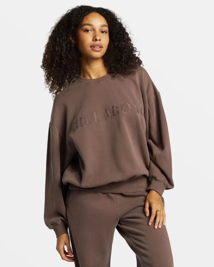 Billabong Palmin Kendal Crewneck Sweatshirt Kona Womens Sweatshirts and Fleece Billabong Palmin Kendal Crewneck Sweatshirt Kona Womens Sweatshirts and Fleece