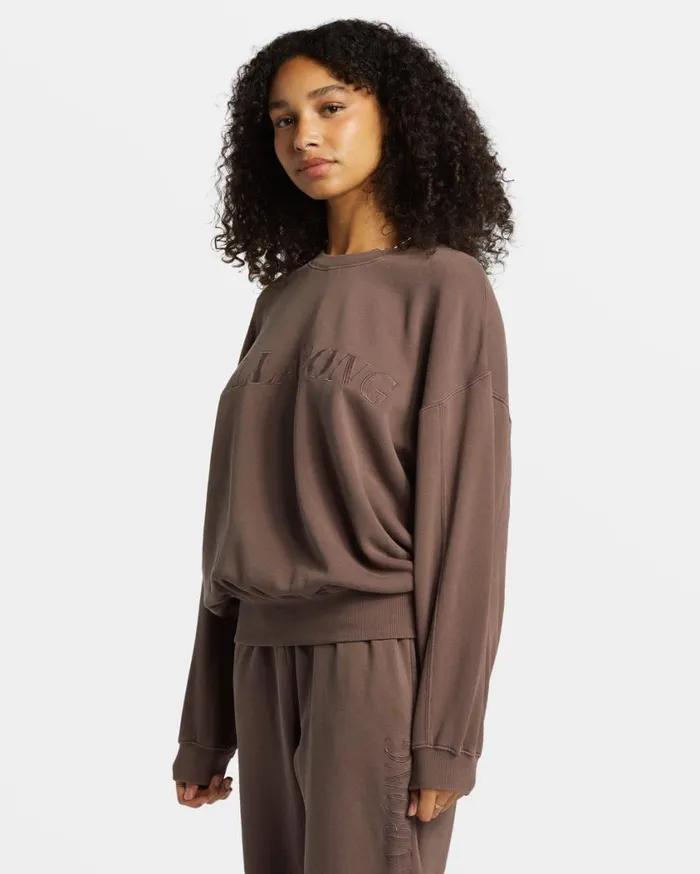 Billabong Palmin Kendal Crewneck Sweatshirt Kona Womens Sweatshirts and Fleece Billabong Palmin Kendal Crewneck Sweatshirt Kona Womens Sweatshirts and Fleece