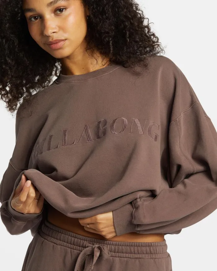 Billabong Palmin Kendal Crewneck Sweatshirt Kona Womens Sweatshirts and Fleece Billabong Palmin Kendal Crewneck Sweatshirt Kona Womens Sweatshirts and Fleece