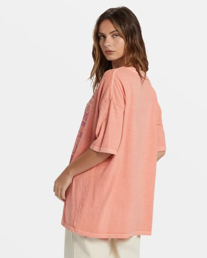 Billabong Paradise Begins TShirt Peach Out Womens Graphic Tees and Tanks Billabong Paradise Begins TShirt Peach Out Womens Graphic Tees and Tanks