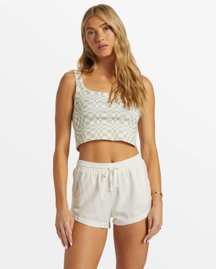 Billabong Road Trippin Elastic Waist Shorts Salt Crystal Womens Shorts