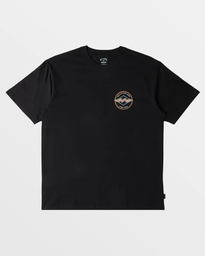 Billabong Rotor Diamond TShirt Washed Black Mens TShirts Billabong Rotor Diamond TShirt Washed Black Mens TShirts