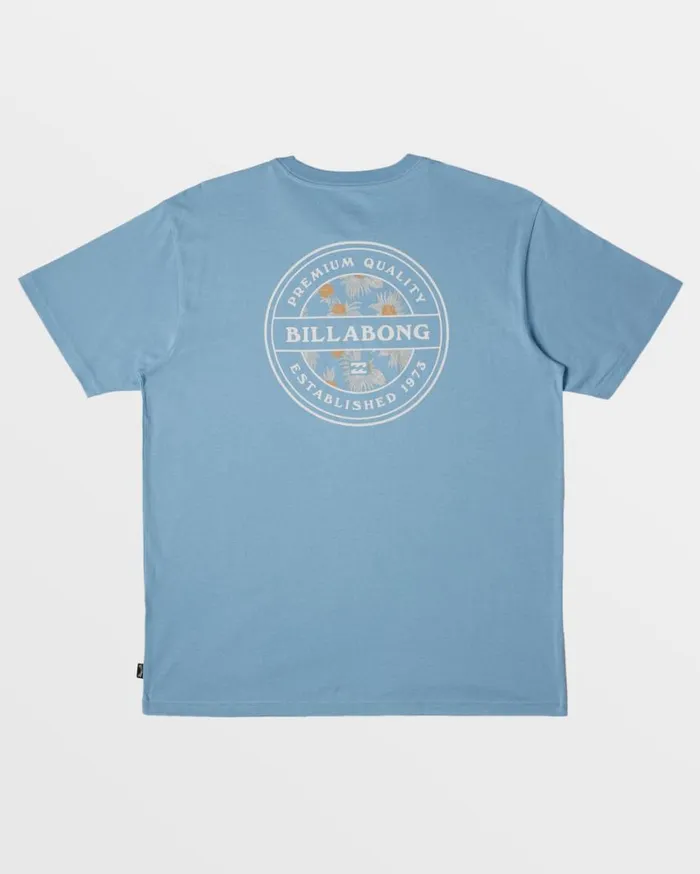 Billabong Rotor TShirt Blue Wash Mens TShirts Billabong Rotor TShirt Blue Wash Mens TShirts