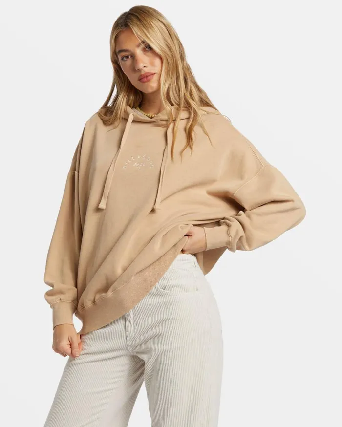 Billabong So Classic Hoodie Khaki Womens Sweatshirts and Fleece Billabong So Classic Hoodie Khaki Womens Sweatshirts and Fleece