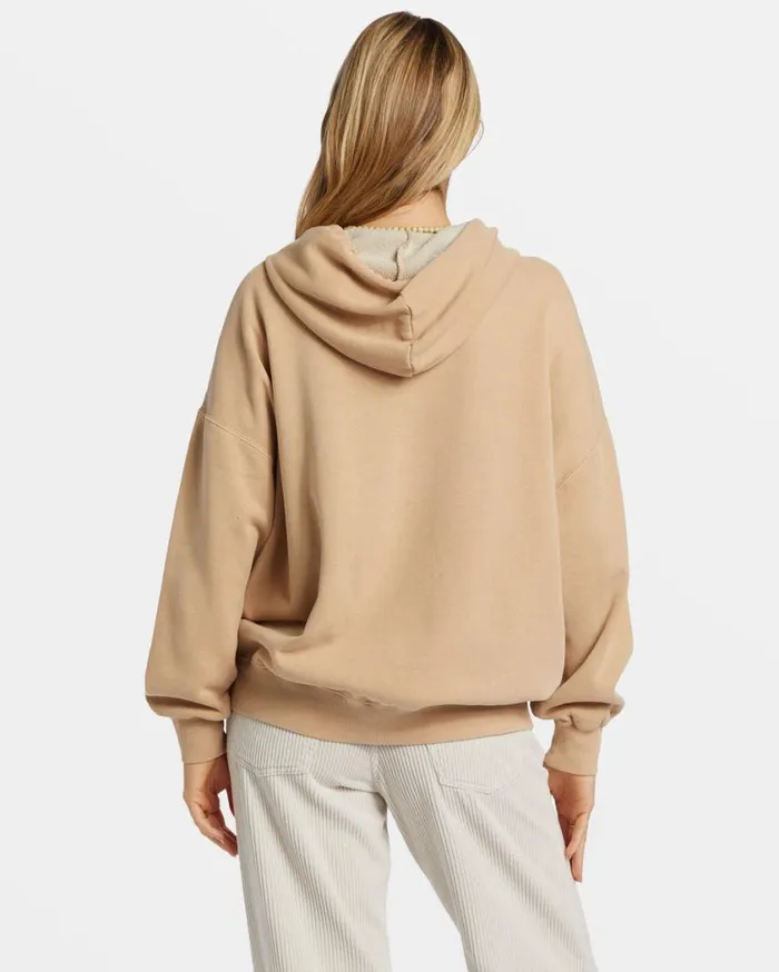 Billabong So Classic Hoodie Khaki Womens Sweatshirts and Fleece Billabong So Classic Hoodie Khaki Womens Sweatshirts and Fleece