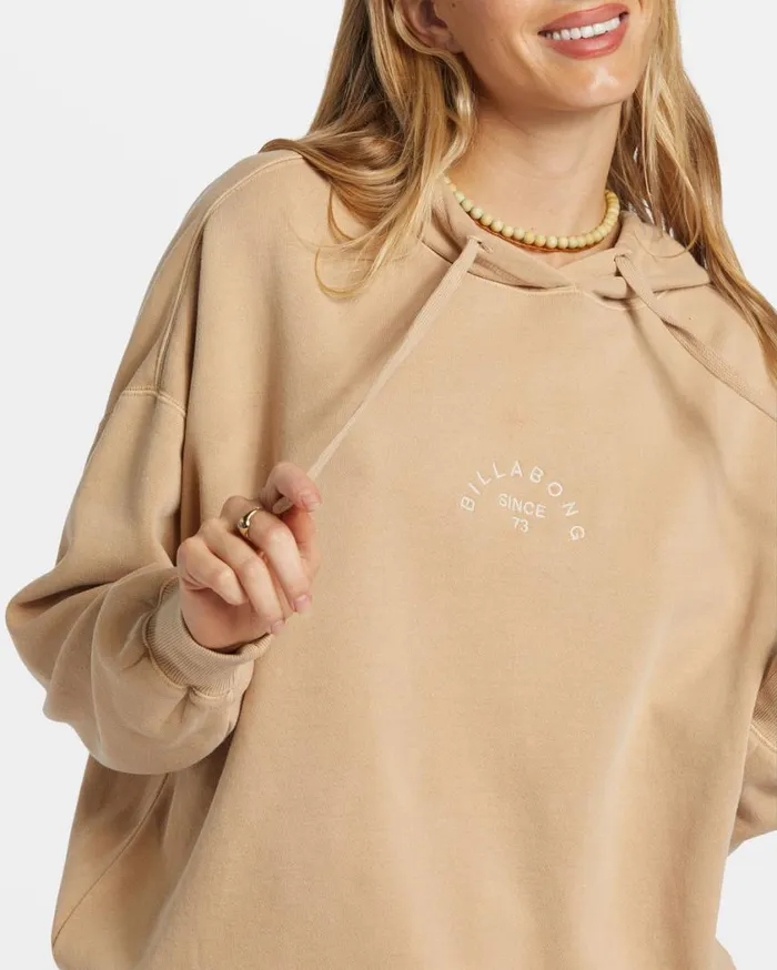Billabong So Classic Hoodie Khaki Womens Sweatshirts and Fleece Billabong So Classic Hoodie Khaki Womens Sweatshirts and Fleece