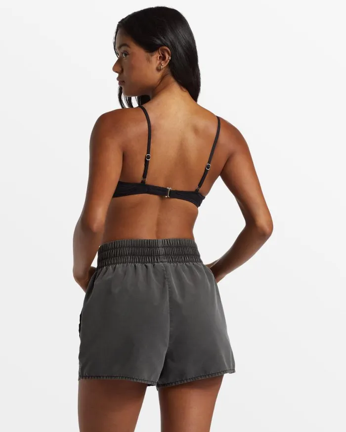Billabong Sol Searcher New Elastic Waist Volleys Black Pebble Womens Boardshorts Billabong Sol Searcher New Elastic Waist Volleys Black Pebble Womens Boardshorts