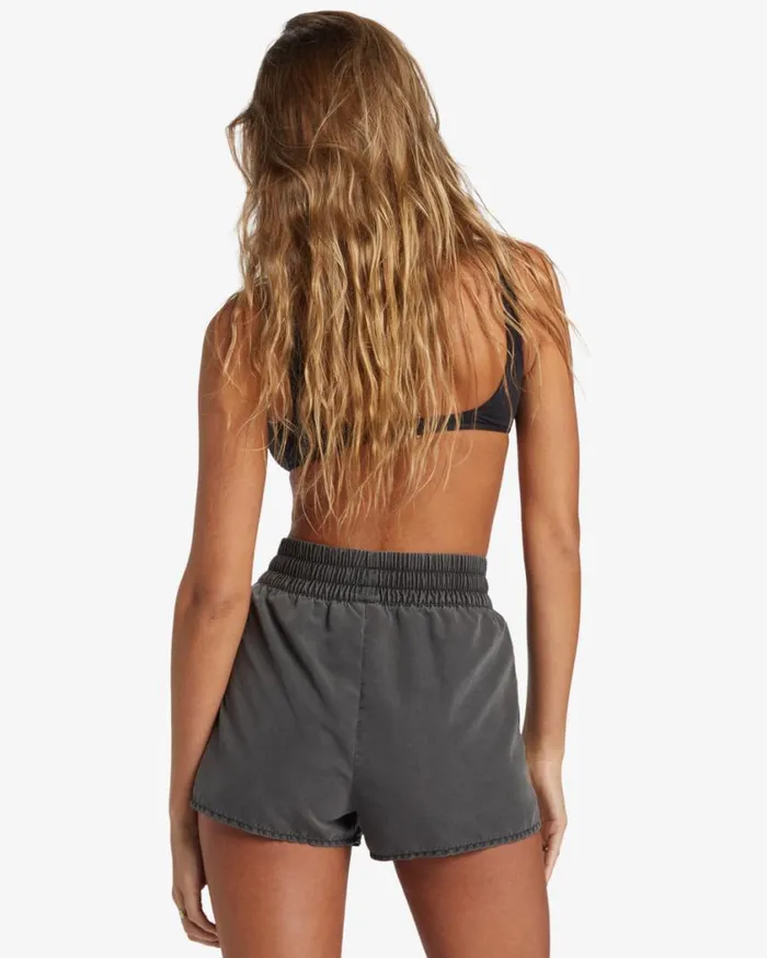 Billabong Sol Searcher New Elastic Waist Volleys Black Pebble Womens Boardshorts Billabong Sol Searcher New Elastic Waist Volleys Black Pebble Womens Boardshorts