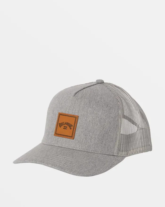 Billabong Stacked Trucker Hat Grey Heather Mens Beanies