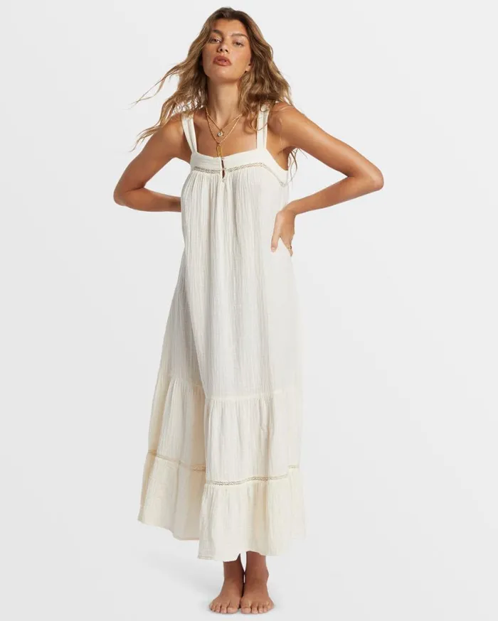 Billabong Summers End Maxi Dress White Cap Womens Dresses Billabong Summers End Maxi Dress White Cap Womens Dresses
