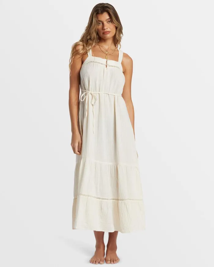 Billabong Summers End Maxi Dress White Cap Womens Dresses Billabong Summers End Maxi Dress White Cap Womens Dresses