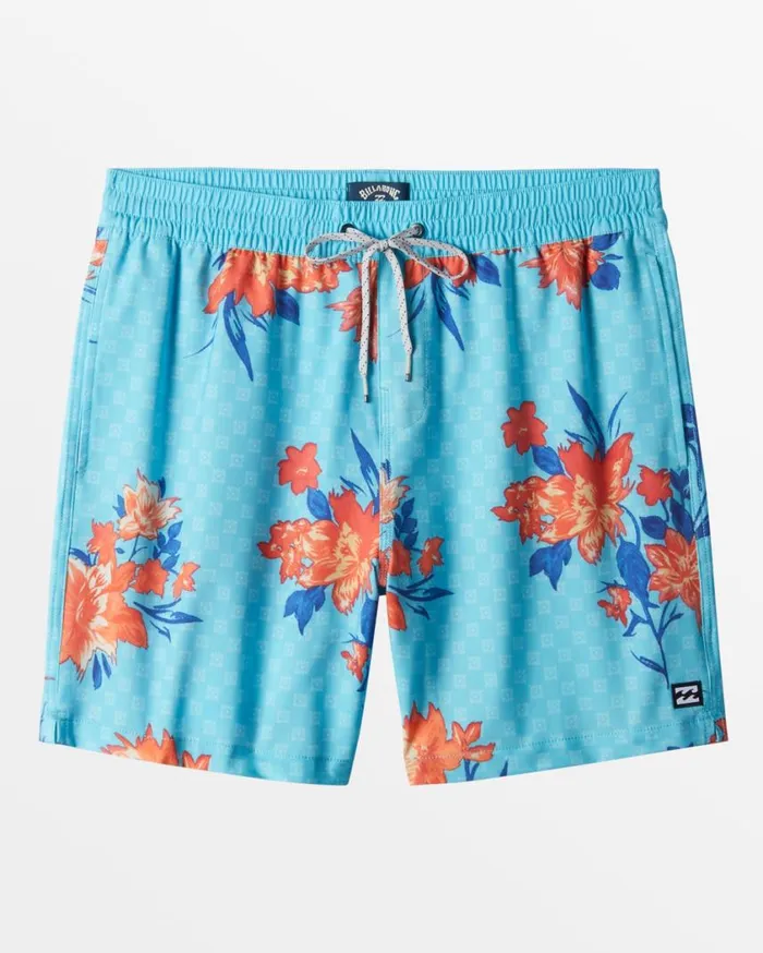 Billabong Sundays Layback 17034 Elastic Waist Shorts Bay Blue Mens Layback Boardshorts Billabong Sundays Layback 17034 Elastic Waist Shorts Bay Blue Mens Layback Boardshorts