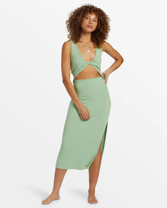 Billabong Take A Look Rib Knit Dress Bright Meadow Womens Dresses Billabong Take A Look Rib Knit Dress Bright Meadow Womens Dresses