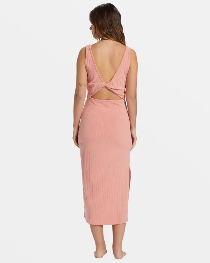 Billabong Take A Look Rib Knit Dress Peach Out Womens Dresses Billabong Take A Look Rib Knit Dress Peach Out Womens Dresses