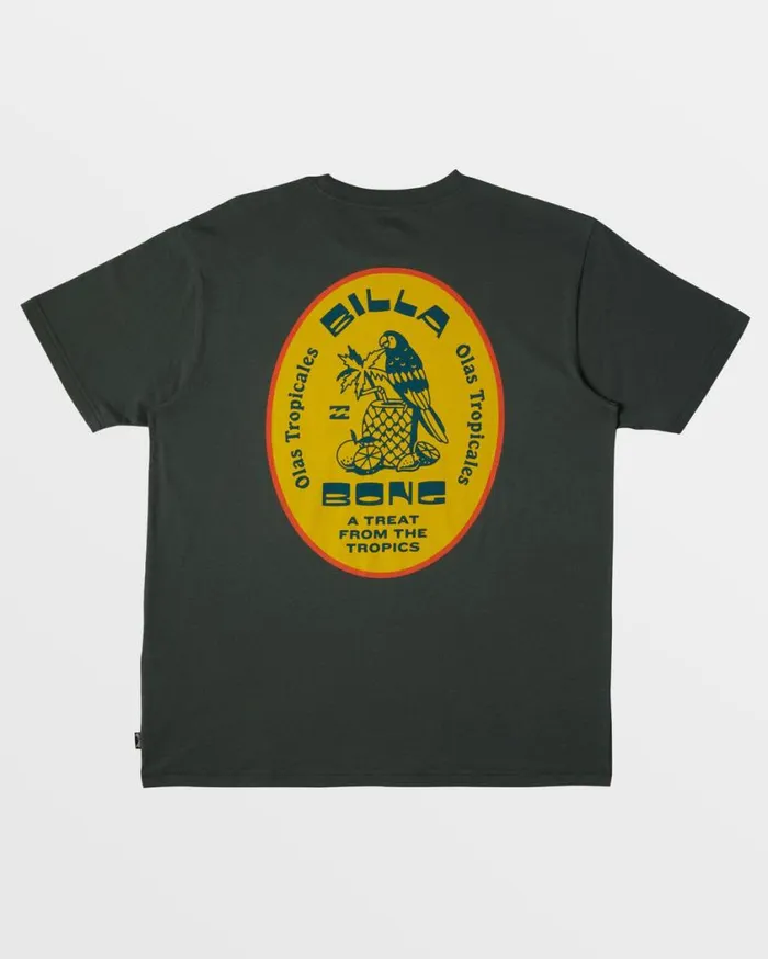 Billabong Tropicales Pocket TShirt Slate Green Mens TShirts Billabong Tropicales Pocket TShirt Slate Green Mens TShirts