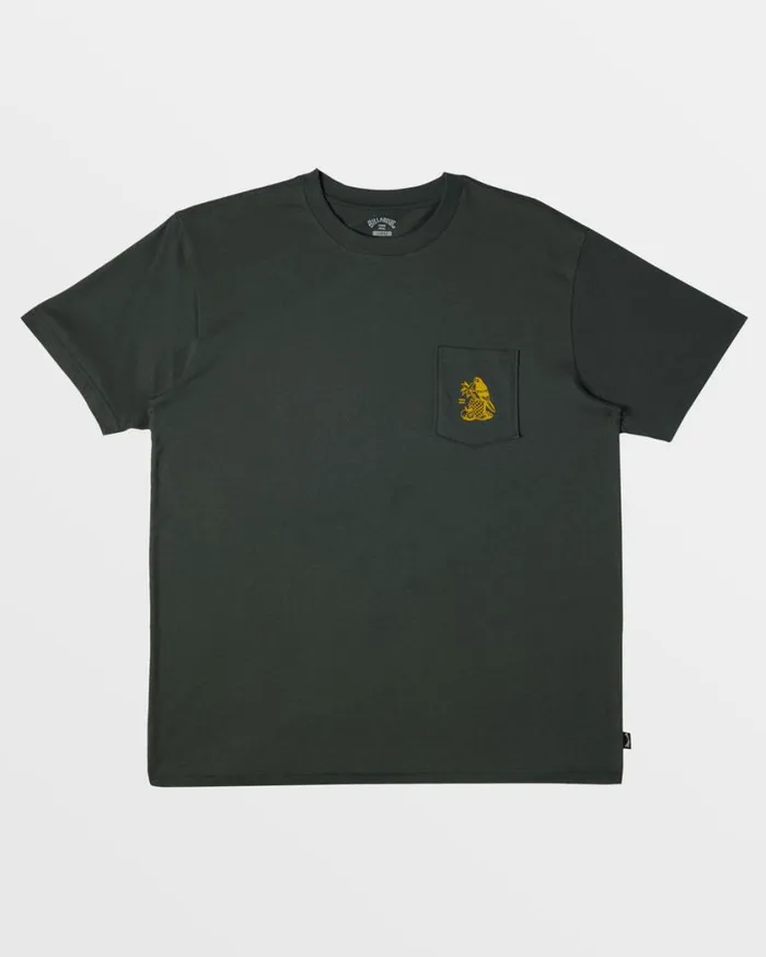Billabong Tropicales Pocket TShirt Slate Green Mens TShirts Billabong Tropicales Pocket TShirt Slate Green Mens TShirts