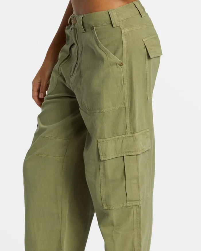 Billabong Walk Along Pants Army Womens Jeans and Pants Billabong Walk Along Pants Army Womens Jeans and Pants