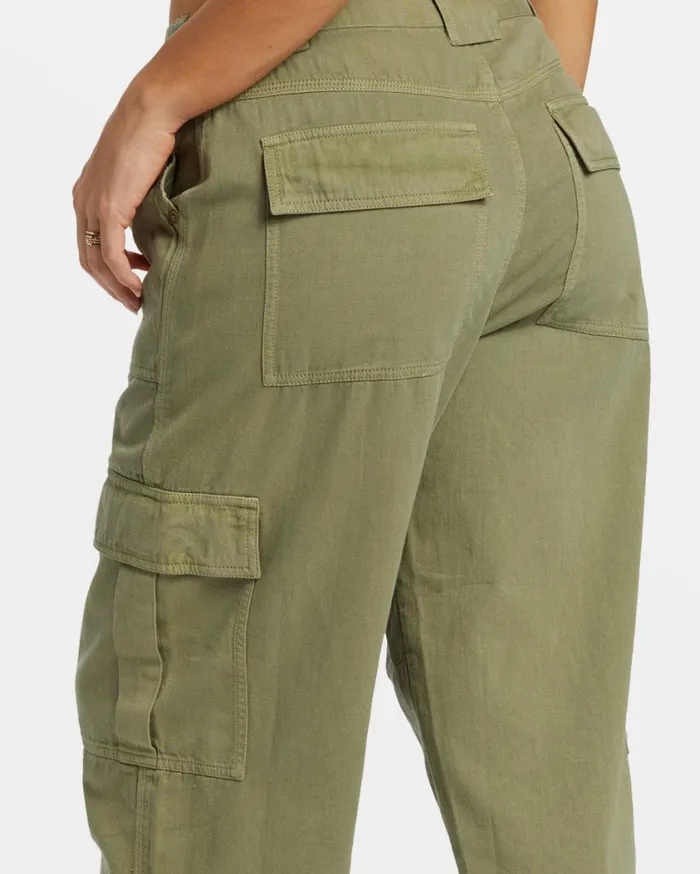 Billabong Walk Along Pants Army Womens Jeans and Pants Billabong Walk Along Pants Army Womens Jeans and Pants