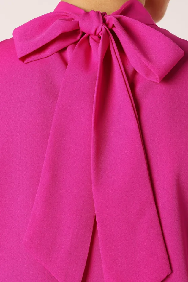 Blouses and Shirts Women Jenny Puff Sleeve Blouse Magenta Petal and Pup