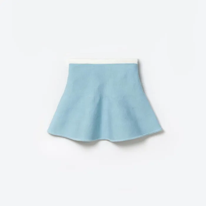 Blue Knit Skirt Kids Self Portrait Knitwear Blue Knit Skirt Kids Self Portrait Knitwear