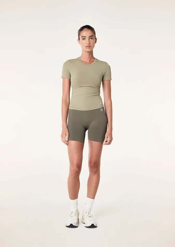 Bodyluxe FOUNDATION SHORT SLEEVE TEE IN SILVER SAGE 8211 PE Nation Women
