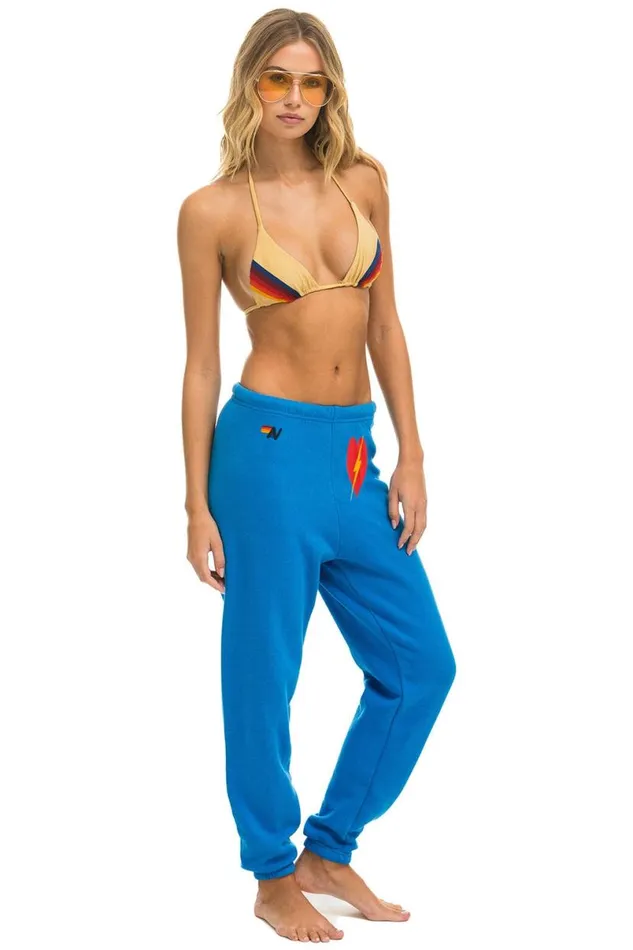Bolt Heart Sweatpants 8211 Ocean Women Aviator Nation Sweatpants