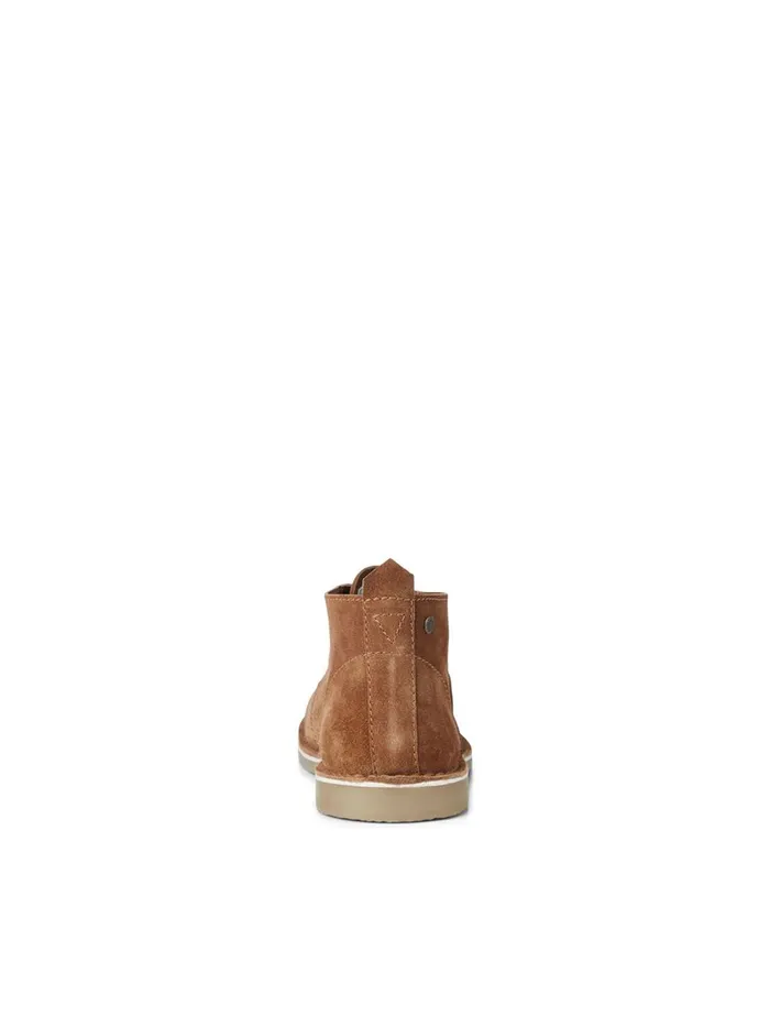 Boots JACK and JONES Mens COW LEATHER DESERT BOOTS Brown Cognac Gift Ideas