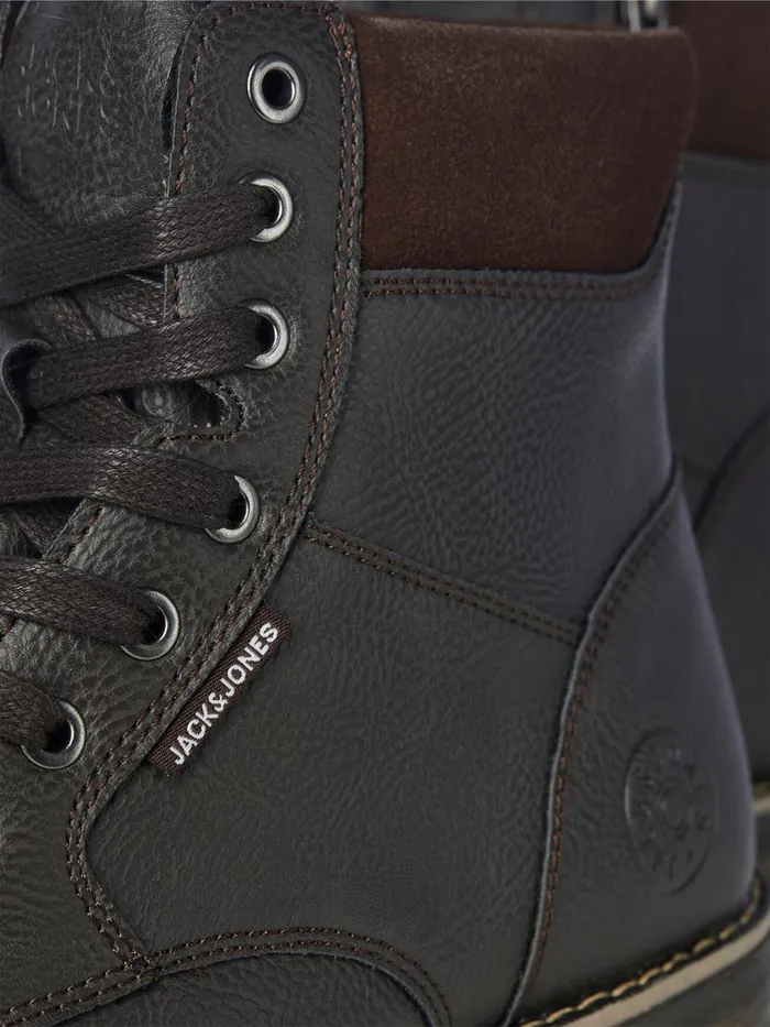 Boots JACK and JONES Mens HIGH TOP BOOTS Black Java For Sale