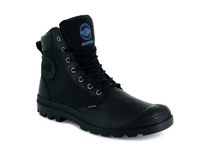 Boots Kids PALLADIUM PAMPA SPORT CUFF WPN Black Boots Kids PALLADIUM PAMPA SPORT CUFF WPN Black
