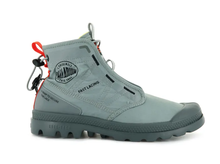 Boots Kids PALLADIUM PAMPA TRAVEL LITE Slate Gray