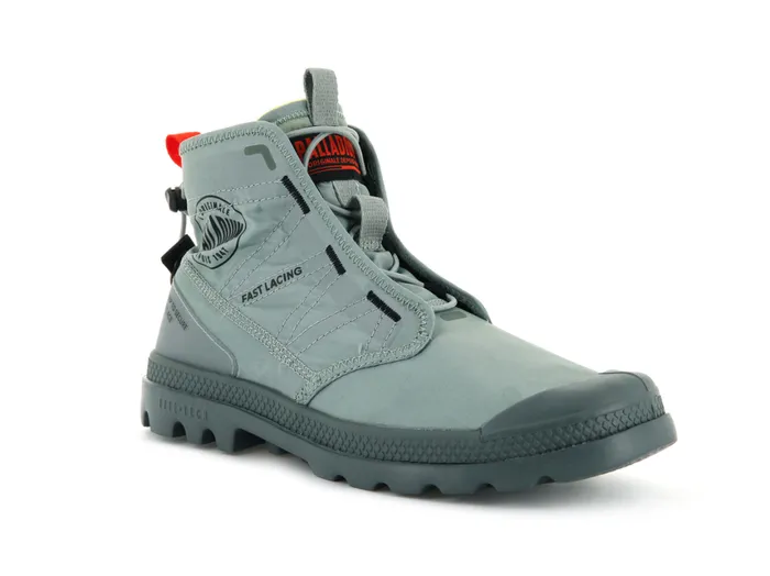 Boots Kids PALLADIUM PAMPA TRAVEL LITE Slate Gray Boots Kids PALLADIUM PAMPA TRAVEL LITE Slate Gray