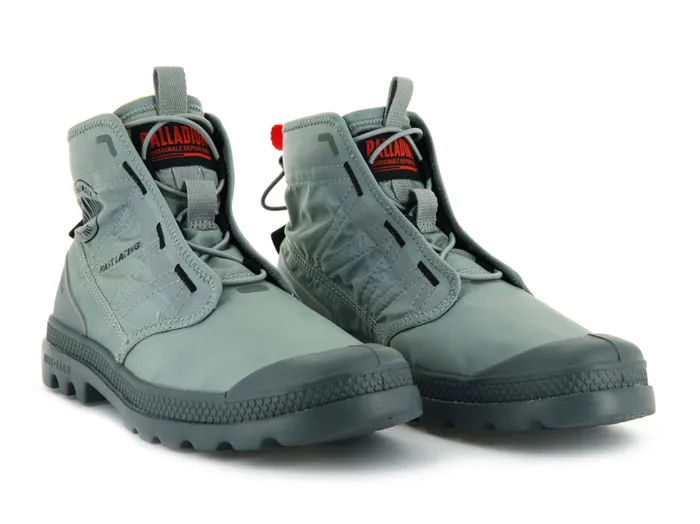 Boots Kids PALLADIUM PAMPA TRAVEL LITE Slate Gray Boots Kids PALLADIUM PAMPA TRAVEL LITE Slate Gray