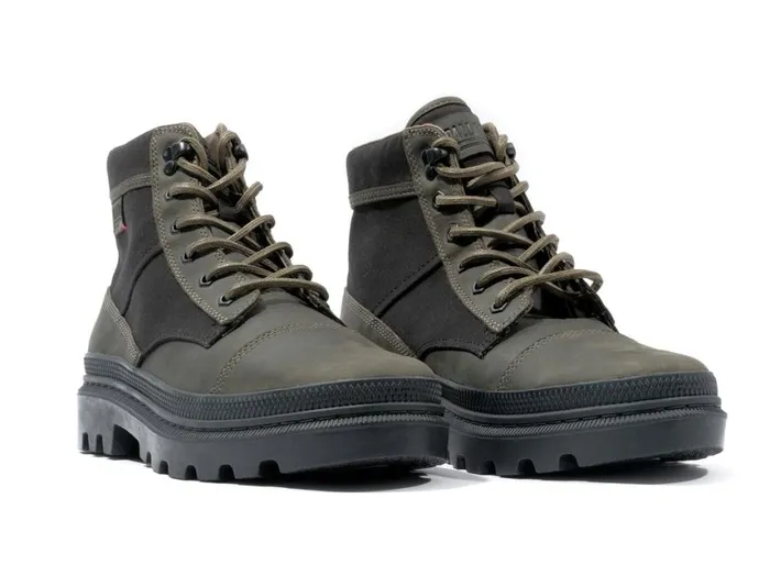 Boots Men PALLADIUM PALLATROOPER ROUGH Blackolive Night Boots Men PALLADIUM PALLATROOPER ROUGH Blackolive Night