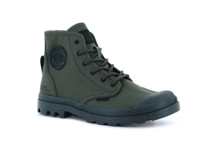 Boots Men PALLADIUM PAMPA HI HTG SUPPLY Olive Night Boots Men PALLADIUM PAMPA HI HTG SUPPLY Olive Night