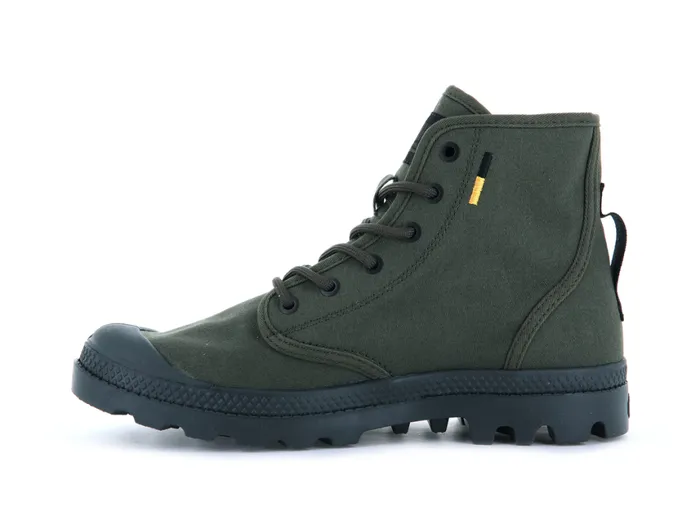 Boots Men PALLADIUM PAMPA HI HTG SUPPLY Olive Night Boots Men PALLADIUM PAMPA HI HTG SUPPLY Olive Night
