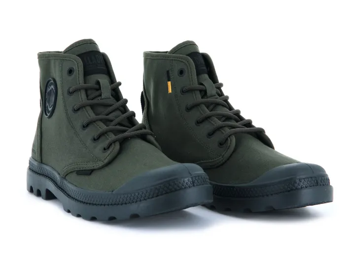 Boots Men PALLADIUM PAMPA HI HTG SUPPLY Olive Night Boots Men PALLADIUM PAMPA HI HTG SUPPLY Olive Night