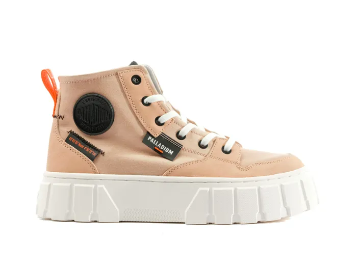 Boots Women PALLADIUM PALLATOWER HI Nude Dust