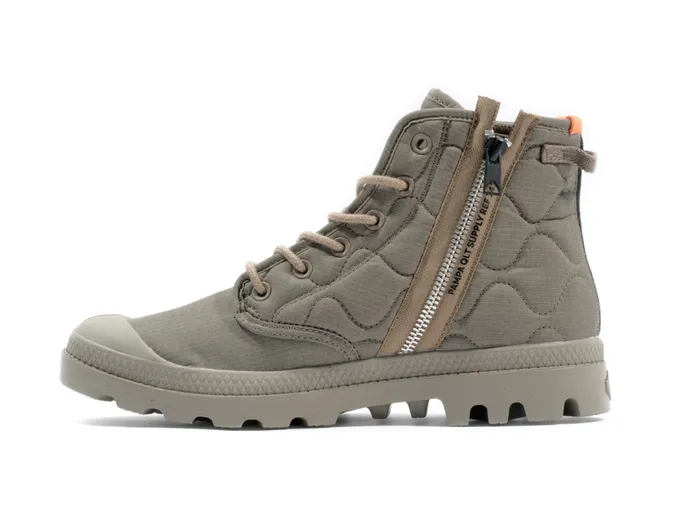 Boots Women PALLADIUM PAMPA REQUILTED Military Olive