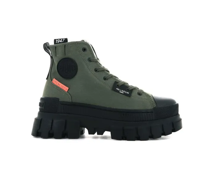 Boots Women PALLADIUM REVOLT HI TX Olive Night