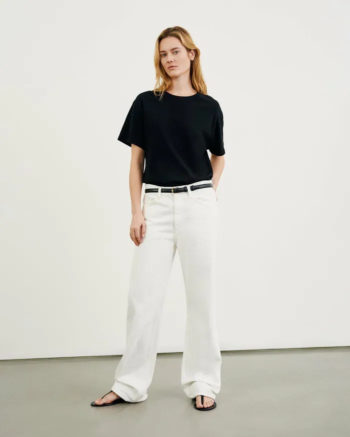 BRADY TEE Washed Black Women Nili Lotan Tops